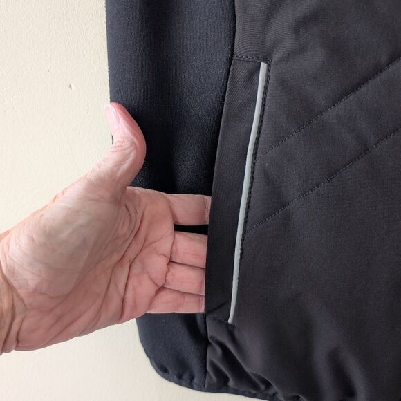 Zyia Black Reflective Inspire Vest Puffer Size Medium - Picture 5 of 7